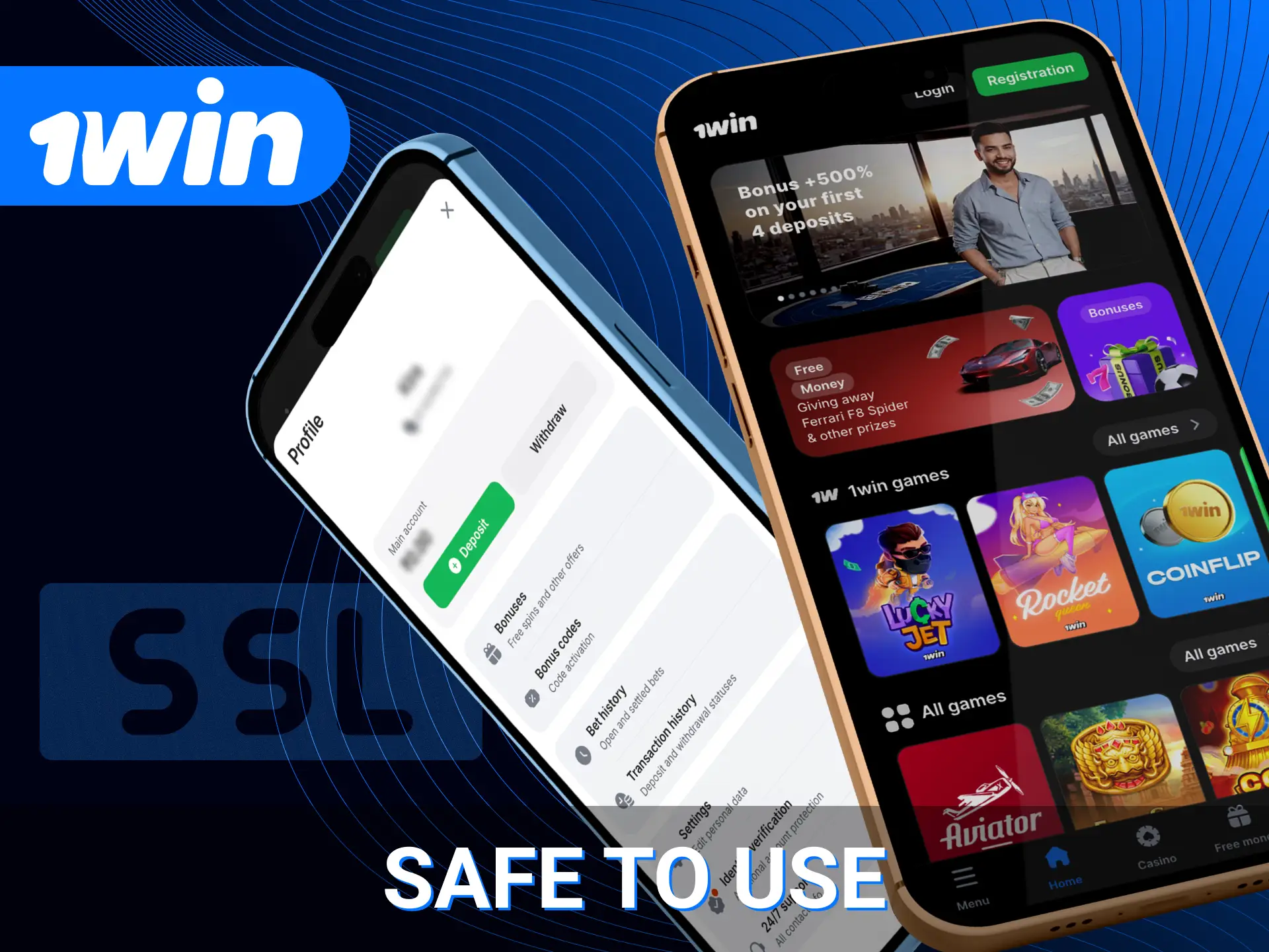 How online casino 1win ensures the security of its players' data.