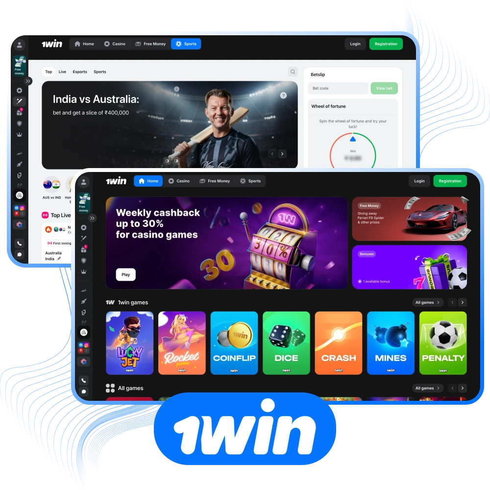 Come to the 1win online casino and play right now.