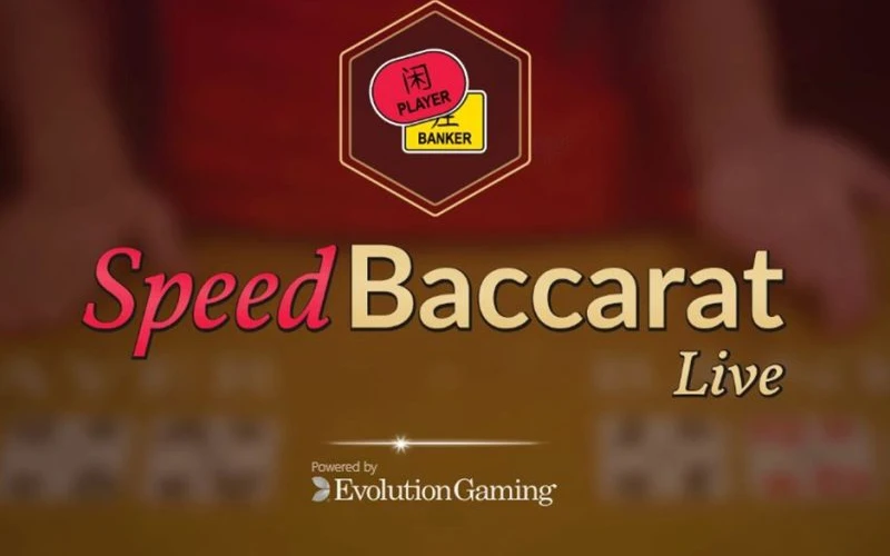 Choose the Speed ​​Baccarat game from the live casino section at 1win online casino.