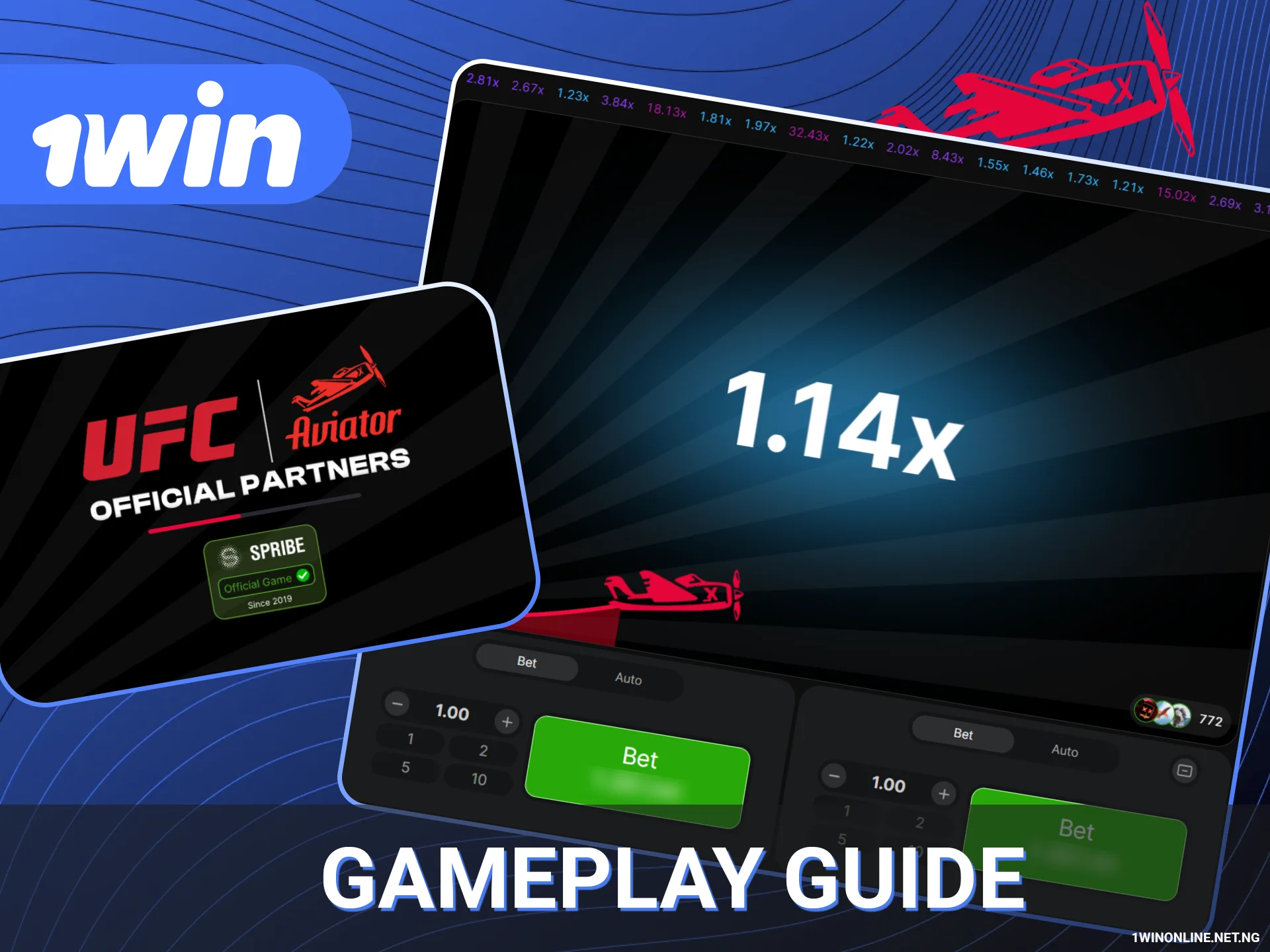 Aviator gameplay guide on 1win website.